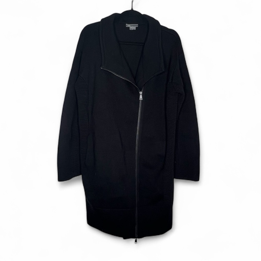 NEW Vince Wool Knit Jacket Black Size Medium